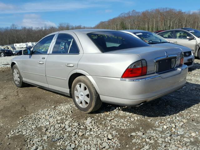 1LNHM86S54Y603477 - 2004 LINCOLN LS SILVER photo 3