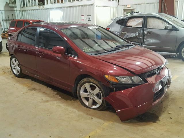 1HGFA168X6L111383 - 2006 HONDA CIVIC EX MAROON photo 1