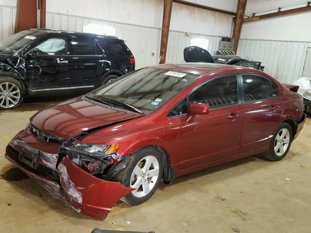 1HGFA168X6L111383 - 2006 HONDA CIVIC EX MAROON photo 2