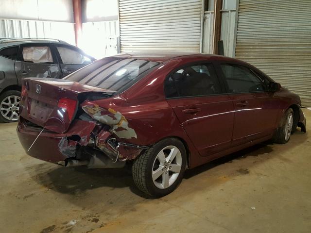 1HGFA168X6L111383 - 2006 HONDA CIVIC EX MAROON photo 4