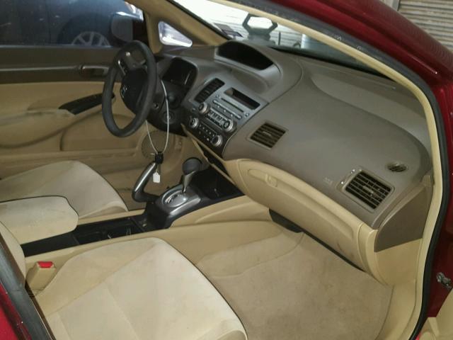 1HGFA168X6L111383 - 2006 HONDA CIVIC EX MAROON photo 5