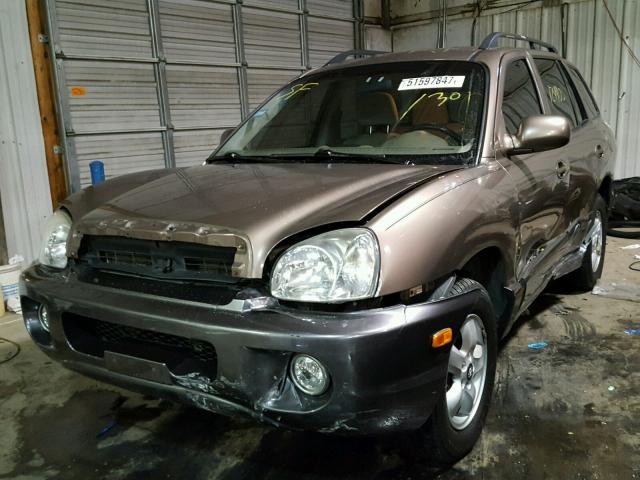 KM8SC73D25U904872 - 2005 HYUNDAI SANTA FE G BROWN photo 2