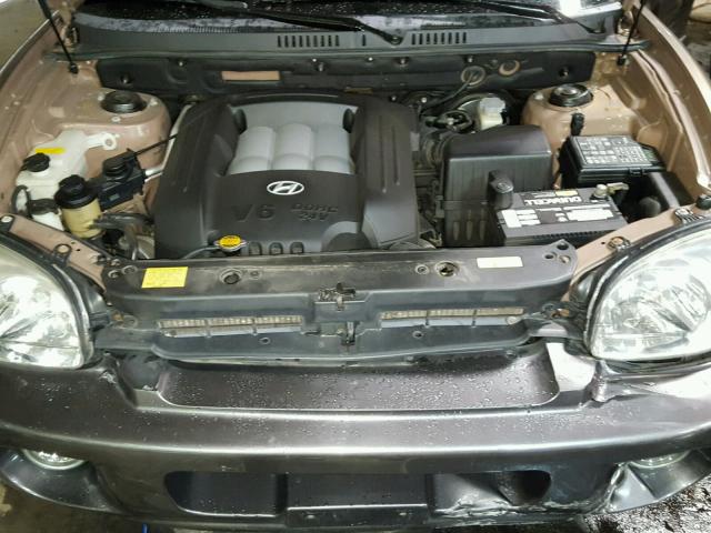 KM8SC73D25U904872 - 2005 HYUNDAI SANTA FE G BROWN photo 7