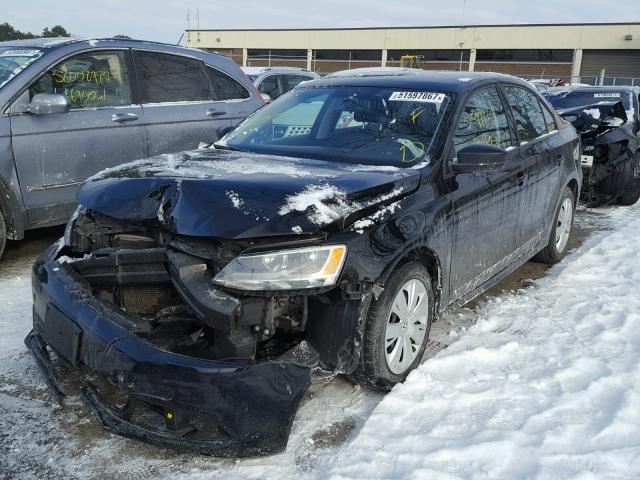 3VW3L7AJ3EM327093 - 2014 VOLKSWAGEN JETTA TDI BLACK photo 2