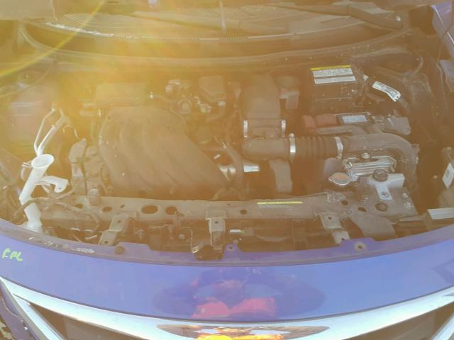 3N1CN7AP6FL882406 - 2015 NISSAN VERSA BLUE photo 7