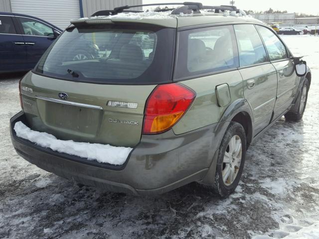 4S4BP62C257348312 - 2005 SUBARU LEGACY OUT GREEN photo 4