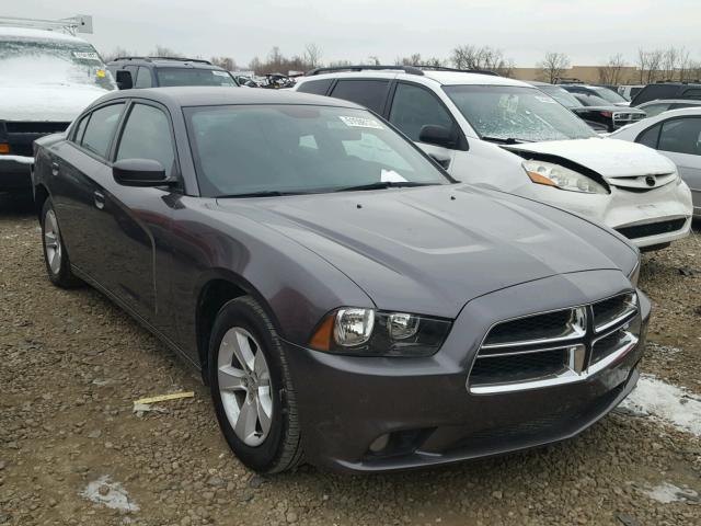 2C3CDXHG2EH234367 - 2014 DODGE CHARGER SX GRAY photo 1