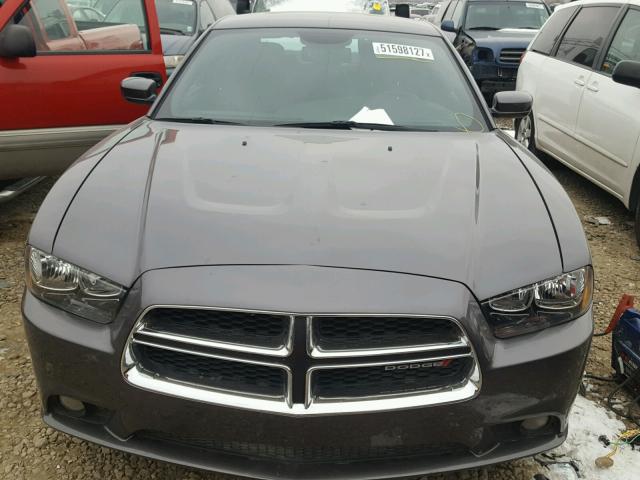 2C3CDXHG2EH234367 - 2014 DODGE CHARGER SX GRAY photo 9