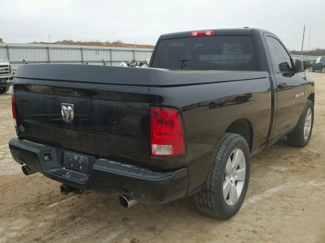 3C6JD6AT1CG257373 - 2012 DODGE RAM 1500 S BLACK photo 4