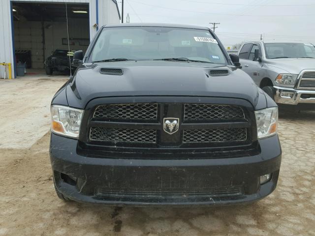 3C6JD6AT1CG257373 - 2012 DODGE RAM 1500 S BLACK photo 9