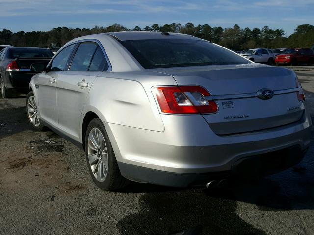 1FAHP2FW1BG103529 - 2011 FORD TAURUS LIM SILVER photo 3