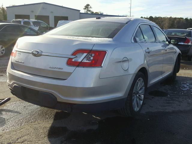 1FAHP2FW1BG103529 - 2011 FORD TAURUS LIM SILVER photo 4