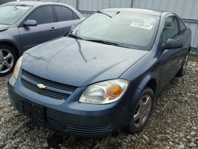 1G1AK15F377401120 - 2007 CHEVROLET COBALT LS BLUE photo 2