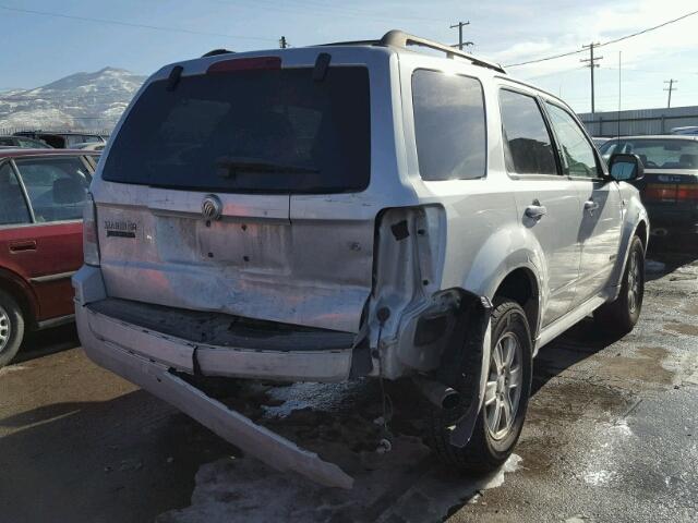 4M2CU81118KJ37708 - 2008 MERCURY MARINER WHITE photo 4