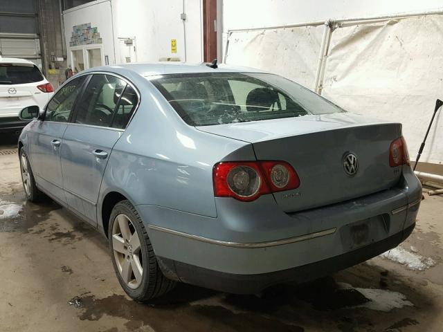 WVWAK73C38E090336 - 2008 VOLKSWAGEN PASSAT KOM BLUE photo 3