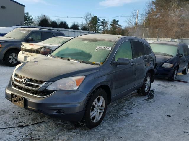 JHLRE4H77BC017416 - 2011 HONDA CR-V EXL GRAY photo 2