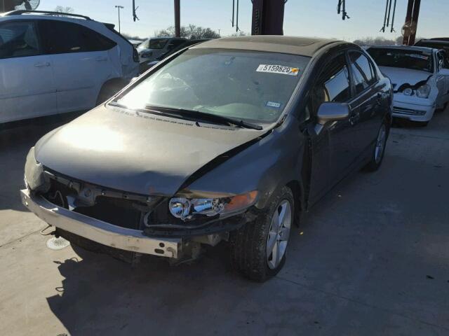 2HGFA16817H303726 - 2007 HONDA CIVIC EX GRAY photo 2