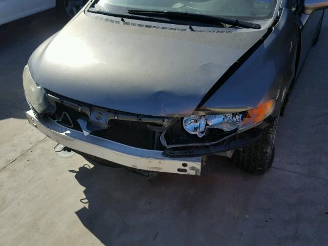2HGFA16817H303726 - 2007 HONDA CIVIC EX ნაცრისფერი ფოტო 9
