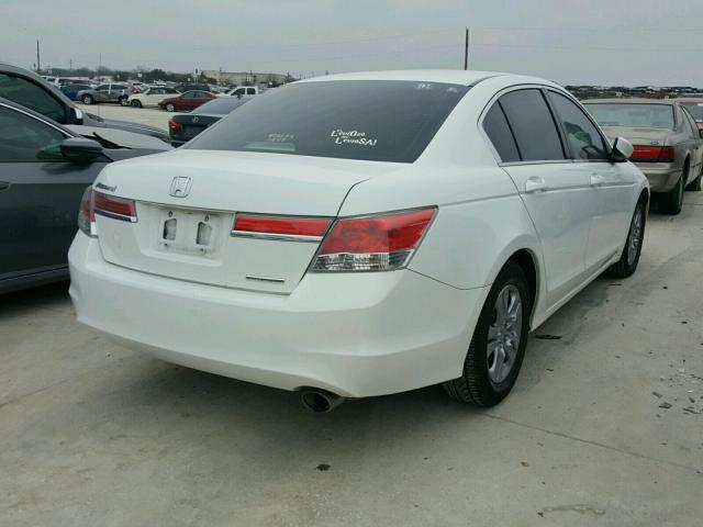 1HGCP2F65CA202817 - 2012 HONDA ACCORD SE WHITE photo 4