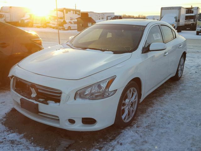 1N4AA5AP7EC482553 - 2014 NISSAN MAXIMA S WHITE photo 2