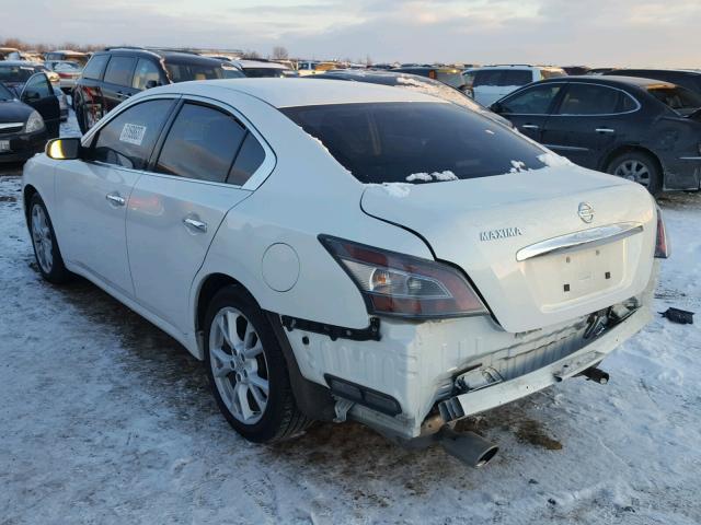 1N4AA5AP7EC482553 - 2014 NISSAN MAXIMA S WHITE photo 3