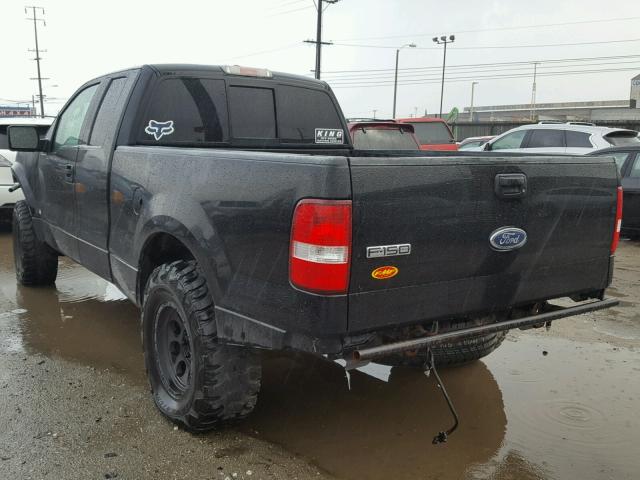 1FTPX12514NA95895 - 2004 FORD F150 BLACK photo 3