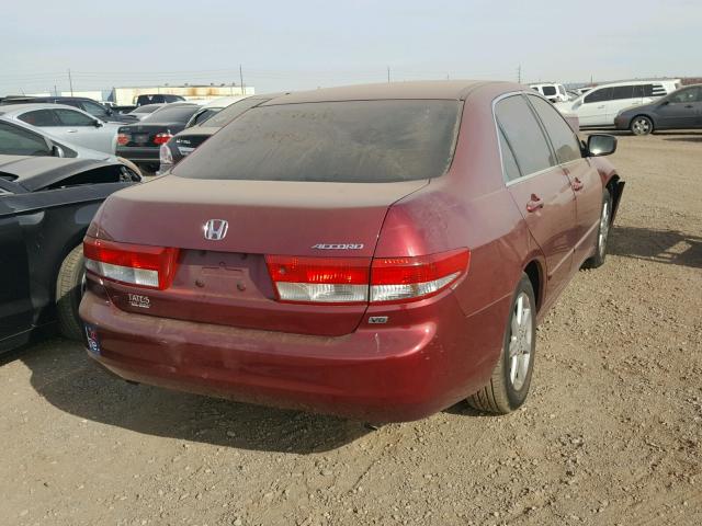 1HGCM66523A029880 - 2003 HONDA ACCORD EX RED photo 4