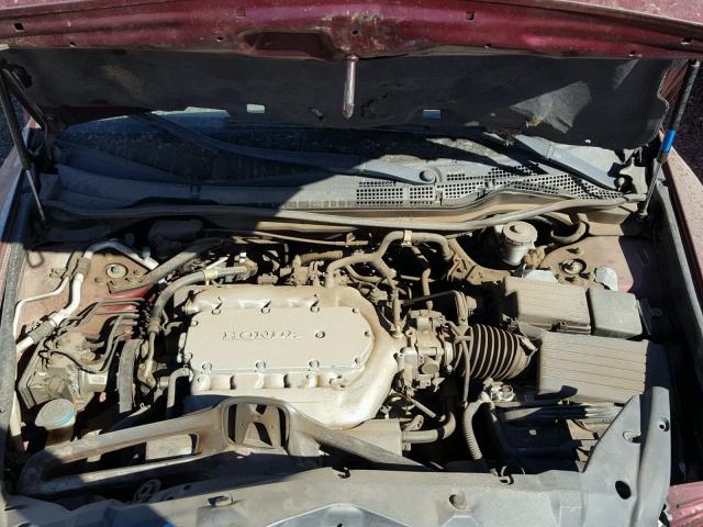 1HGCM66523A029880 - 2003 HONDA ACCORD EX RED photo 7