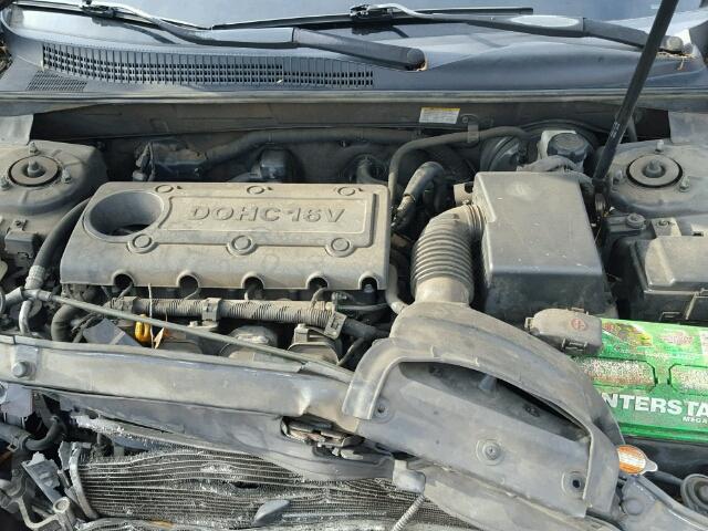 5NPET46C79H491432 - 2009 HYUNDAI SONATA GLS CHARCOAL photo 7