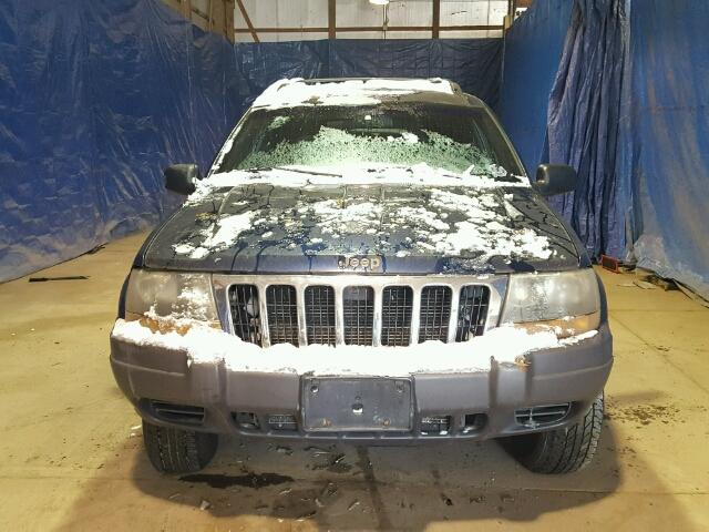 1J4GW48S41C579997 - 2001 JEEP GRAND CHER BLUE photo 9