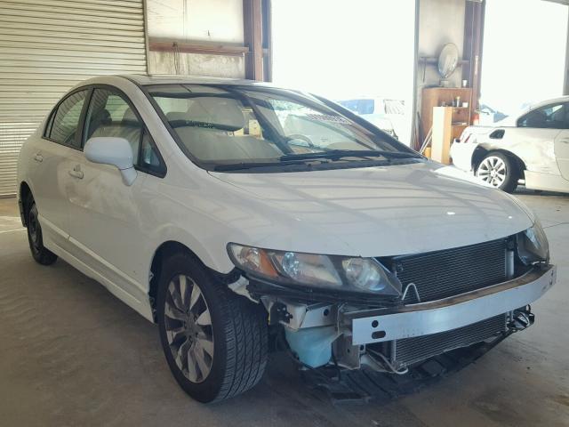 19XFA1F98AE033534 - 2010 HONDA CIVIC EXL WHITE photo 1