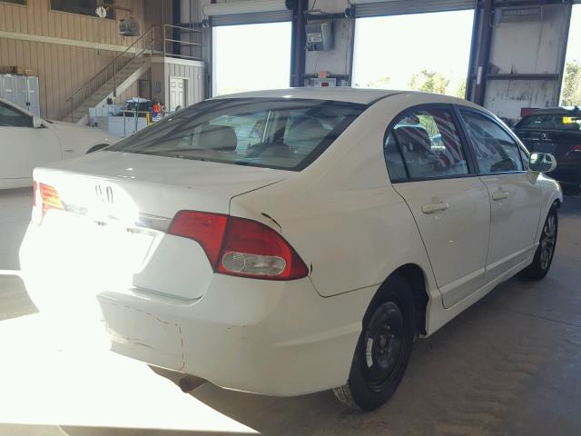 19XFA1F98AE033534 - 2010 HONDA CIVIC EXL WHITE photo 4