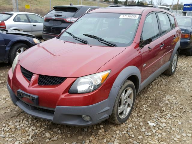 5Y2SL62873Z470211 - 2003 PONTIAC VIBE RED photo 2