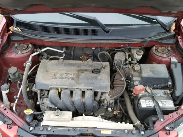 5Y2SL62873Z470211 - 2003 PONTIAC VIBE RED photo 7