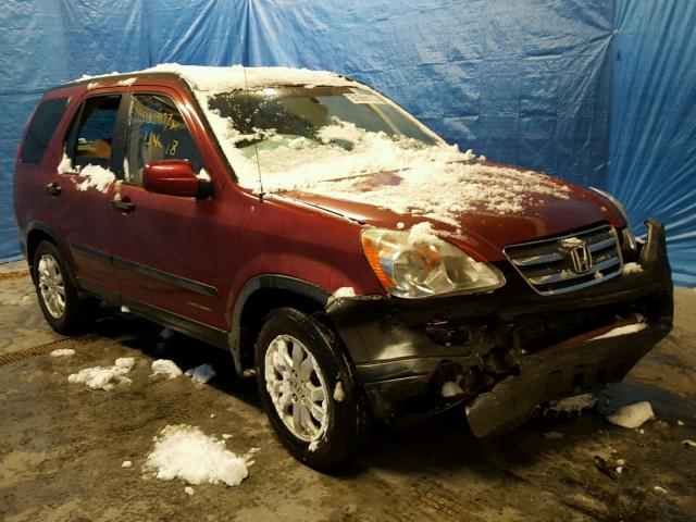 JHLRD78865C028618 - 2005 HONDA CR-V EX RED photo 1