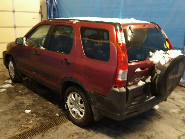 JHLRD78865C028618 - 2005 HONDA CR-V EX RED photo 3