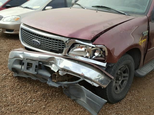 1FMRU1566YLB41255 - 2000 FORD EXPEDITION MAROON photo 9