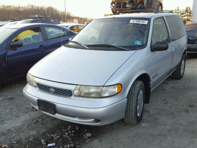 4N2DN1113VD854901 - 1997 NISSAN QUEST XE SILVER photo 2