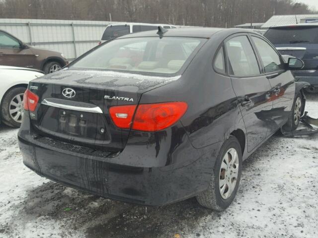 KMHDU4AD8AU200564 - 2010 HYUNDAI ELANTRA BL BLACK photo 4