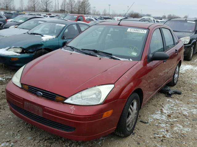 1FAFP34P82W331736 - 2002 FORD FOCUS SE BURGUNDY photo 2