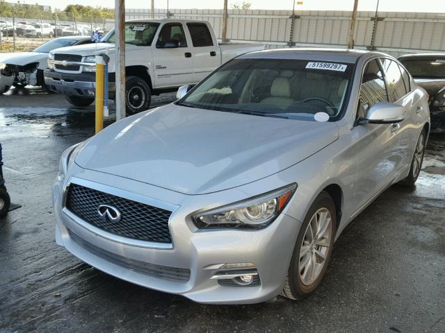 JN1BV7AP5FM334382 - 2015 INFINITI Q50 BASE Plata foto 2