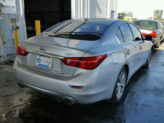 JN1BV7AP5FM334382 - 2015 INFINITI Q50 BASE SILVER photo 4