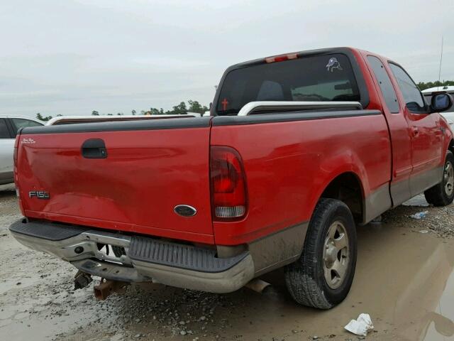 1FTRX17L51NB76488 - 2001 FORD F150 RED photo 4