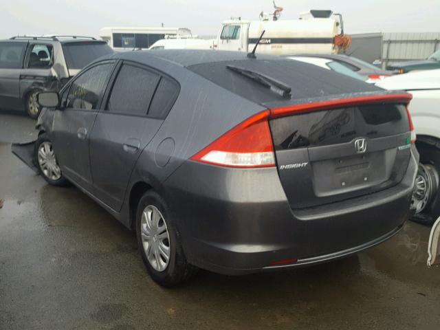 JHMZE2H58AS025883 - 2010 HONDA INSIGHT LX GRAY photo 3