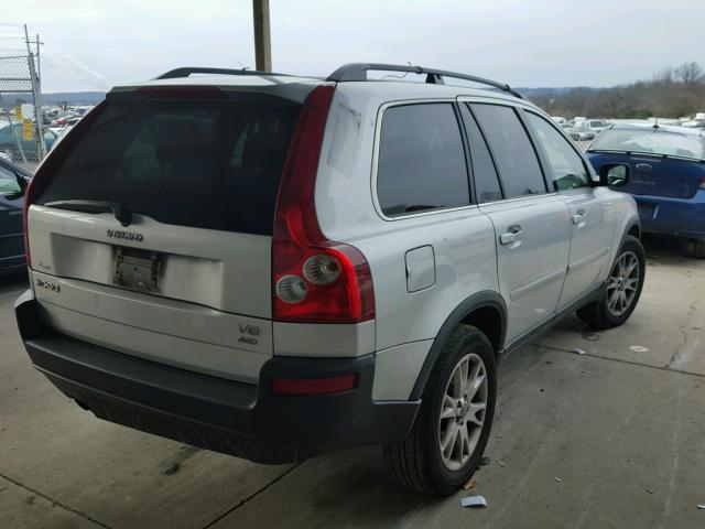 YV1CZ852451214349 - 2005 VOLVO XC90 V8 SILVER photo 4