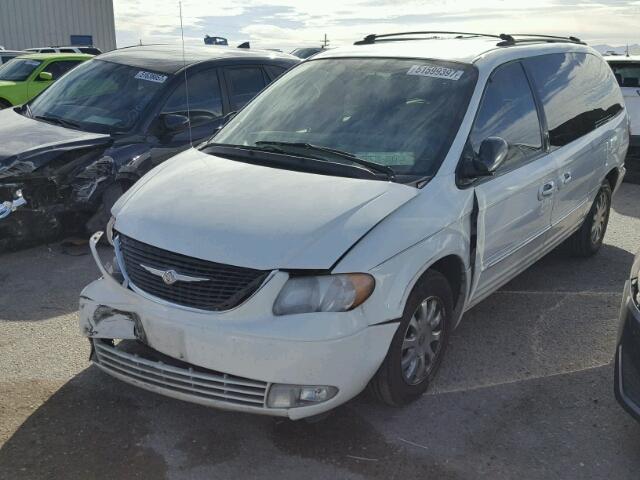 2C8GP54L23R113744 - 2003 CHRYSLER TOWN & COU WHITE photo 2