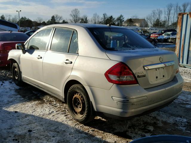 3N1BC11E78L403524 - 2008 NISSAN VERSA S SILVER photo 3