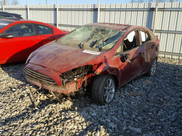 3FADP4BJ9FM189687 - 2015 FORD FIESTA SE RED photo 2