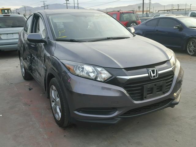 3CZRU5H30GM739278 - 2016 HONDA HR-V LX GRAY photo 1