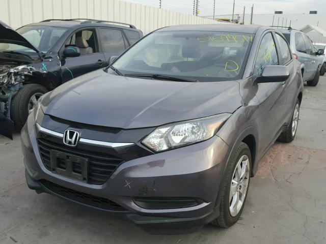 3CZRU5H30GM739278 - 2016 HONDA HR-V LX GRAY photo 2